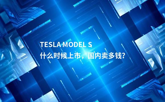 TESLA MODEL S什么时候上市，国内卖多钱？